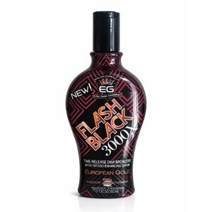 European Gold Flash Black 3000X Tanning Lotion Bronzer 12oz